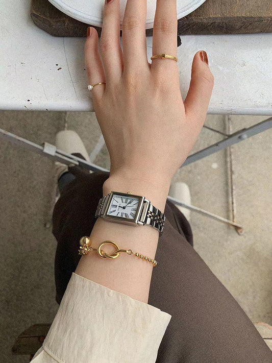 18k gold knot bracelet