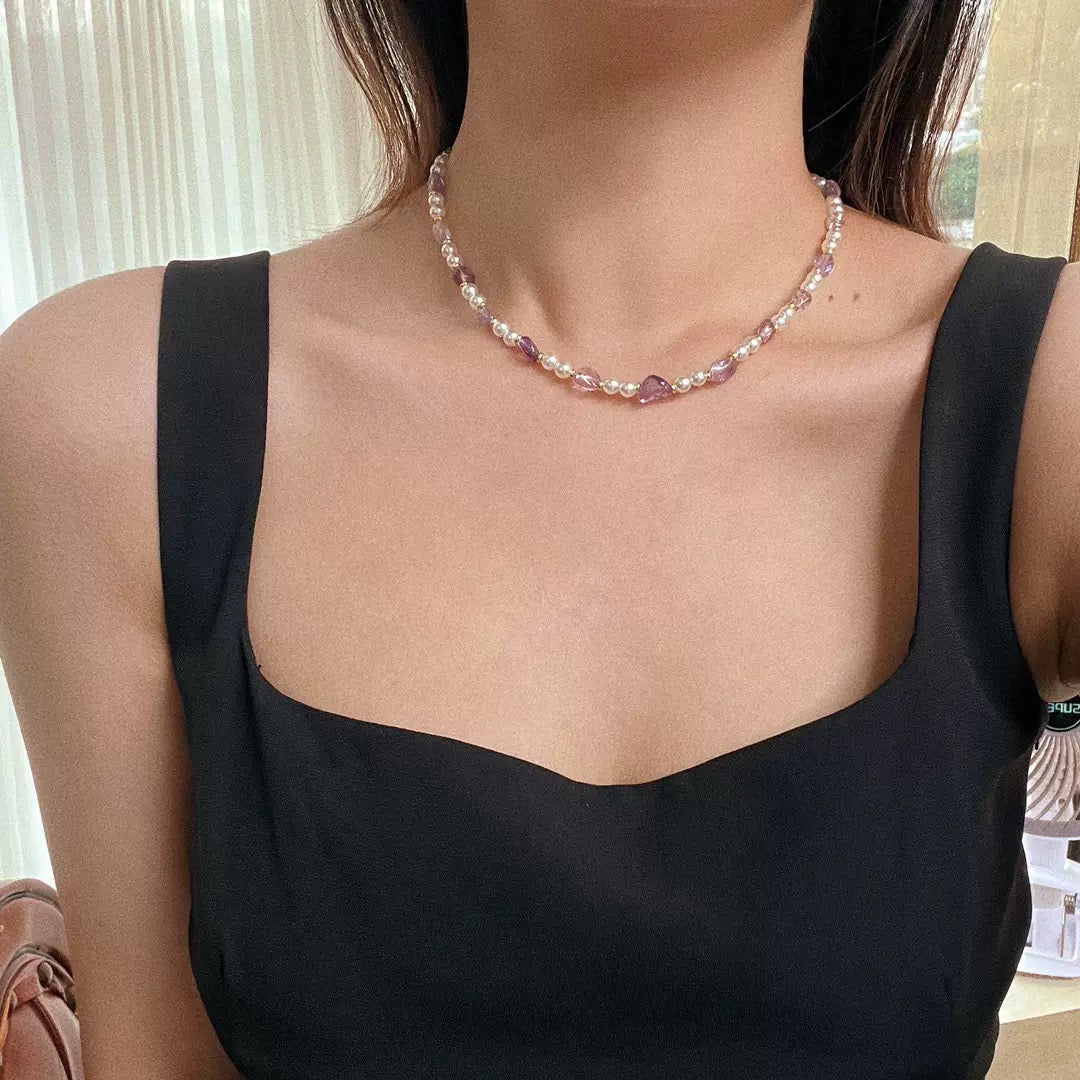 Lavender Lunar Glow Necklace