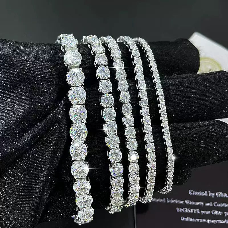 Moissanite 4-prong Tennis Bracelet