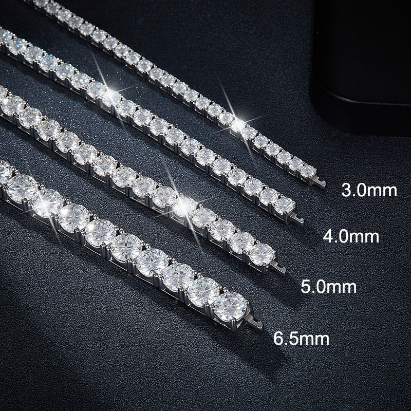 Moissanite 4-prong Tennis Bracelet