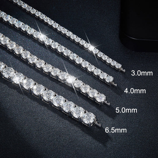 Moissanite 4-prong Tennis Bracelet
