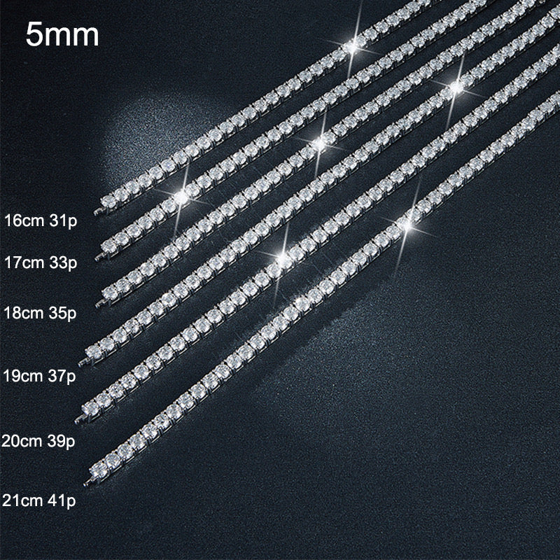 Moissanite 4-prong Tennis Bracelet